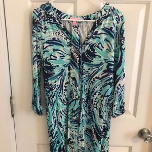NWT Lilly Bailor Dress Bright Navy Crash the Bash